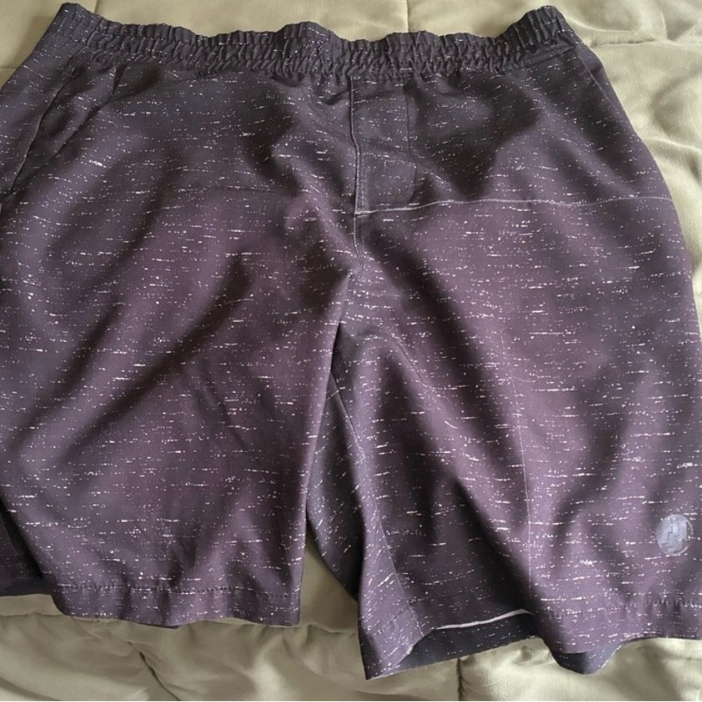 Purple Patterned Shorts